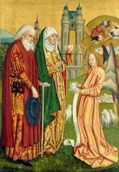 The Annunciation to Joachim and Anne, from the Dome Altar, 1499